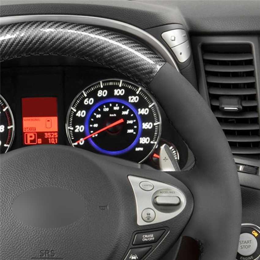 Loncky Auto Custom Fit OEM Black PU Carbon Fiber Suede Leather Car